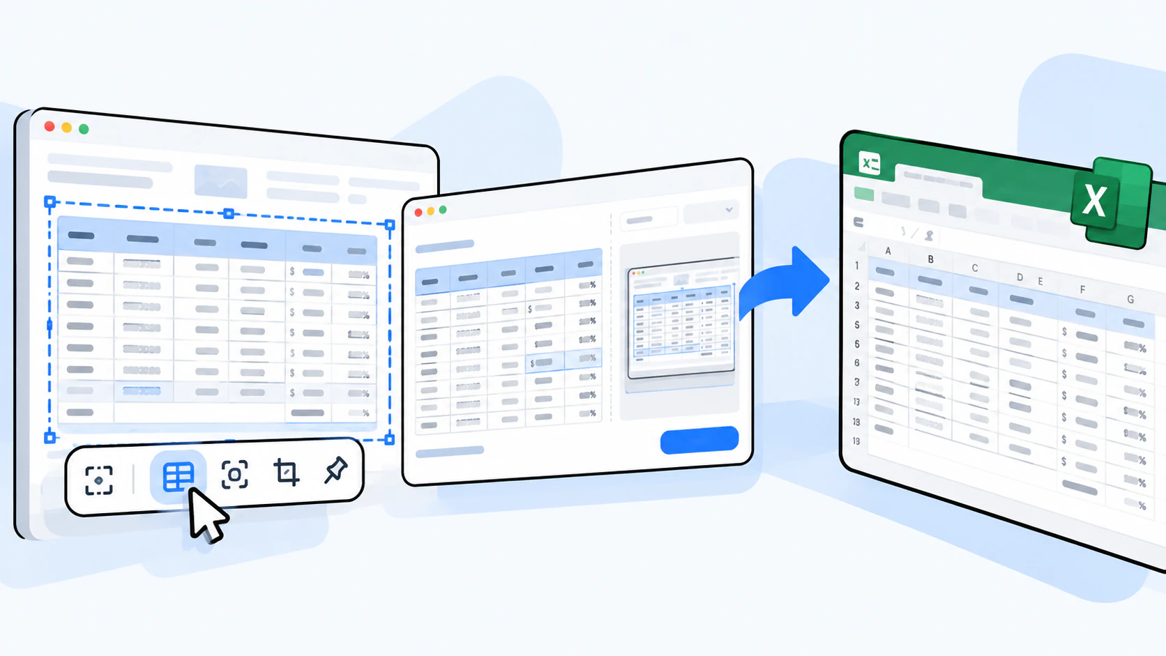 截图表格转 Excel：PixPin 识别、导出与校对教程