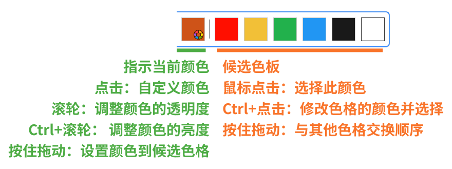 快速设置色板